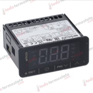 Termostato marca EVCO EV3401M7VRXXX4 con un rango de 250°C