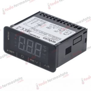 Termostato marca EVCO EV3802N7 con un rango de -40 a +105°C