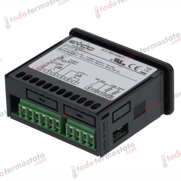 Datos técnicos de termostato marca EVCO EV3B32N7