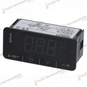 Termostato marca EVCO EV3X21N7 Touch con un rango de -50 a +150°C