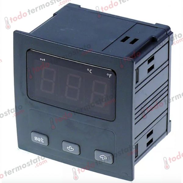 Termostato marca EVCO EV9411C6 con un rango de -99 a +650°C