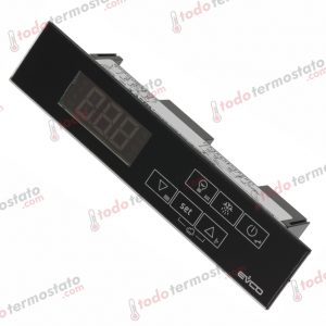 Termostato marca EVCO EVR204N7 con un rango de -50 a +150°C