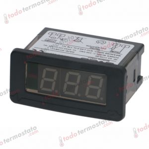 Termostato marca EVCO TM103T N7 con un rango de -40 a +110°C