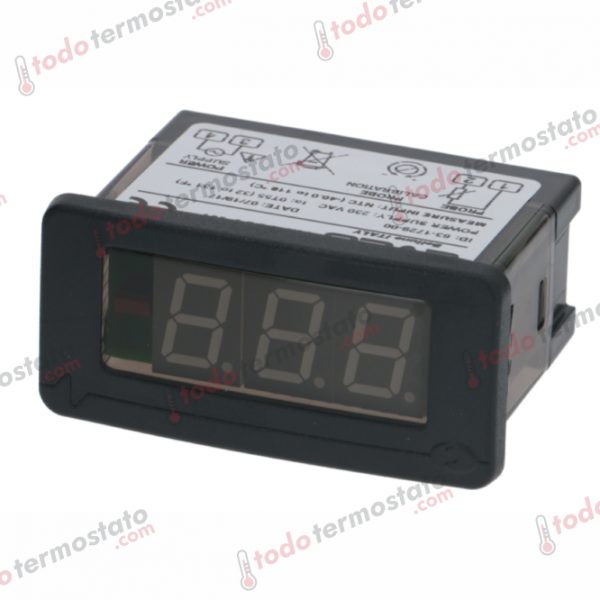 Termostato marca EVCO TM103T N7 con un rango de -40 a +110°C
