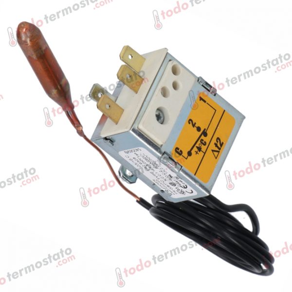 Datos técnicos de termostato marca IMIT 540589 con un rango de 30-90°C