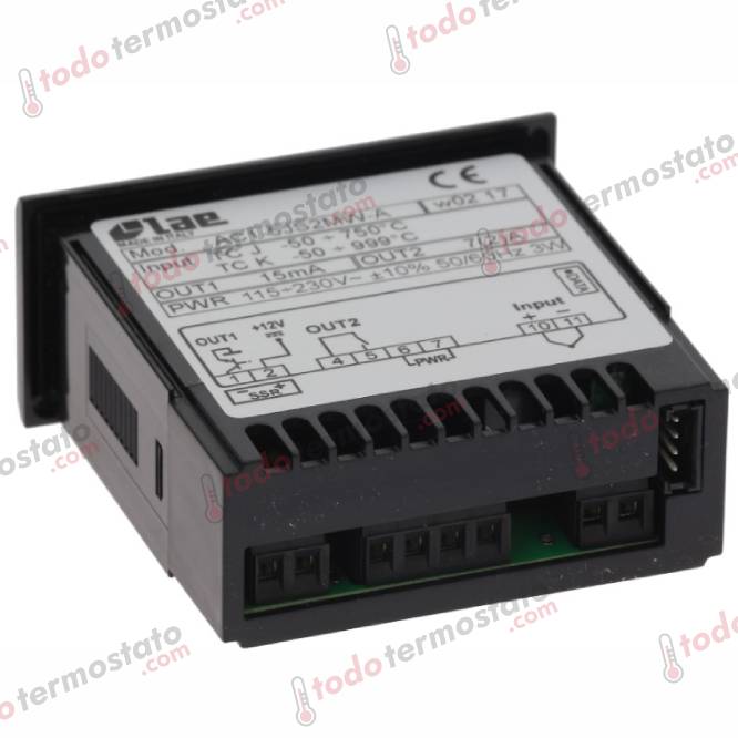 Termostato LAE AC25JS2MWA Rango -50 a +900°C 2 Datos técnicos de termostato marca LAE AC25JS2MWA Rango de -50 a +900°C