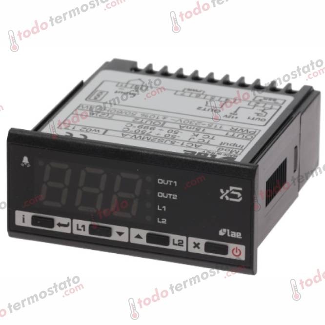 Termostato LAE AC25JS2MWA Rango -50 a +900°C 1 Termostato marca LAE AC25JS2MWA Rango de -50 a +900°C