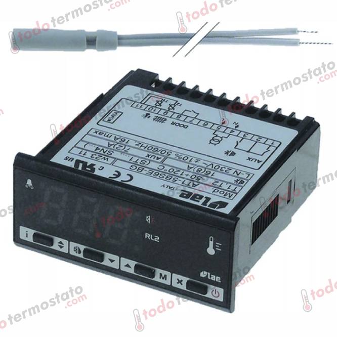 Termostato LAE LDU151EAG Rango -25 a +25°C 1 Termostato marca LAE LDU151EAG Rango de -25 a +25°C