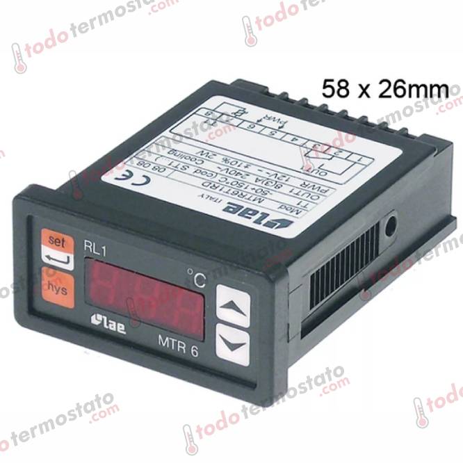 Termostato LAE MTR6T1RD Rango -50 a +150°C 1 Termostato marca LAE MTR6T1RD Rango de -50 a +150°C