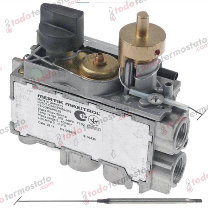 Termostato MERTIK GV30TC5AGEAK0001 Rango 100-340°C 1 Termostato marca MERTIK GV30TC5AGEAK0001 Rango de 100-340°C