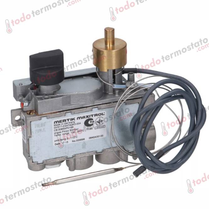 Termostato MERTIK GV31TC3A7A2K0004 Rango 100-340°C 1 Termostato marca MERTIK GV31TC3A7A2K0004 Rango de 100-340°C