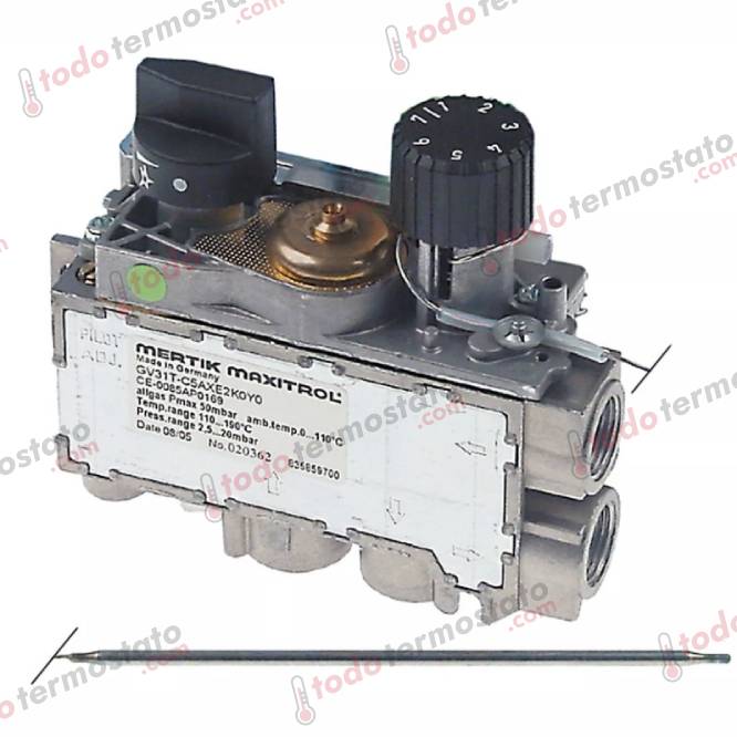 Termostato MERTIK GV31TC5AXE2K0Y0 Rango 100-340°C 1 Termostato marca MERTIK GV31TC5AXE2K0Y0 Rango de 100-340°C