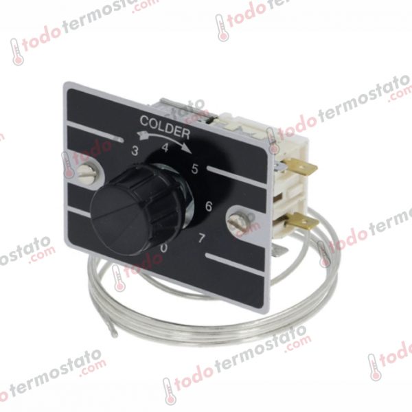 Termostato marca RANCO K50-L3048 con un rango de -1 a +7,5°C