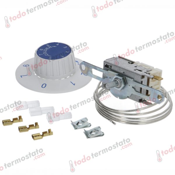 Termostato marca RANCO K50-P1118 con un rango de -3 a +2,5°C