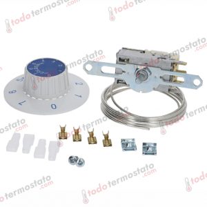 Termostato marca RANCO K54P1102 con un rango de -34 a -12°C