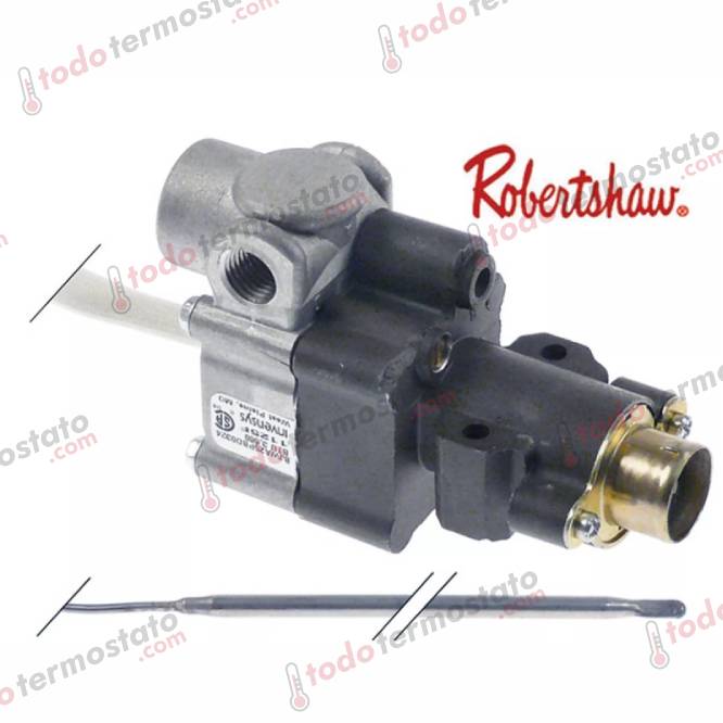 Termostato ROBERTSHAW BJWA25PBD0324 Rango 204°C 1 Termostato marca ROBERTSHAW modelo BJWA25PBD0324 Rango de 204°C