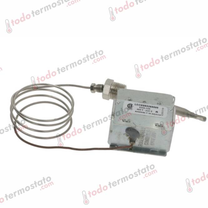 Termostato ROBERTSHAW LCCM080360000 Rango 232°C 2 Datos técnicos de termostato marca ROBERTSHAW LCCM080360000 Rango de 232°C