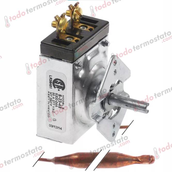 Termostato ROBERTSHAW RS2348 Rango 121°C 1 Termostato marca ROBERTSHAW RS2348 Rango de 121°C