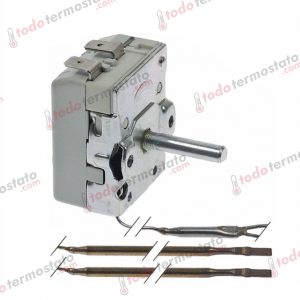 Termostato marca TECASA 01201220 con un rango de 57 a 328°C