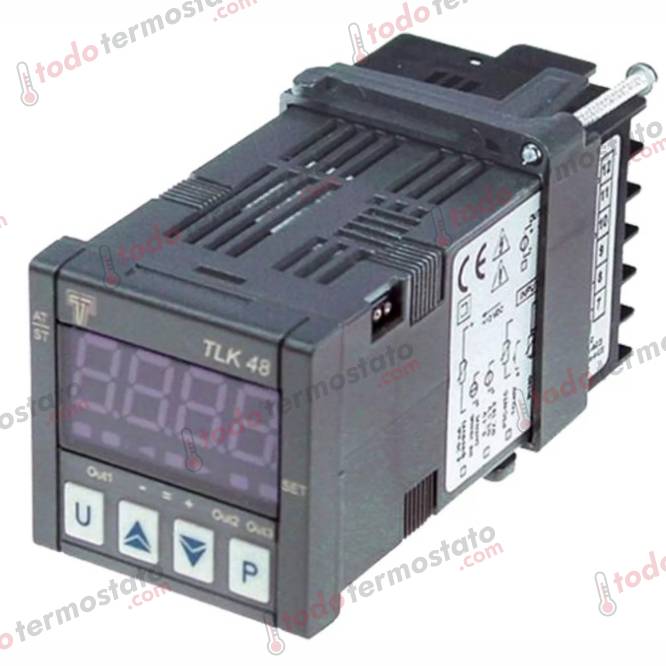 Termostato TECNOLOGIC K48HCRE Rango -200 a +850°C 1 Termostato marca TECNOLOGIC K48HCRE Rango de -200 a +850°C