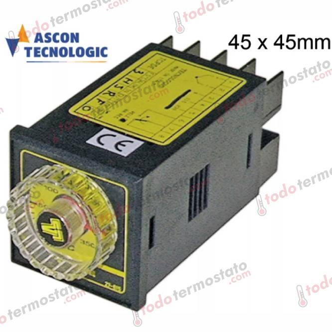 Termostato TECNOLOGIC TCPDEL3DJR31FO Rango 0 a +350°C 1 Termostato marca TECNOLOGIC TCPDEL3DJR31FO Rango de 0 a +350°C