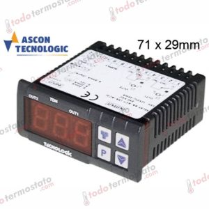 Termostato marca TECNOLOGIC TDH02 Rango de 0 a +800°C