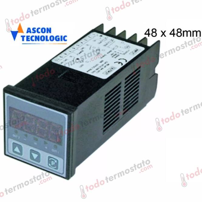 Termostato TECNOLOGIC THP48DCR 1 Termostato marca TECNOLOGIC THP48DCR