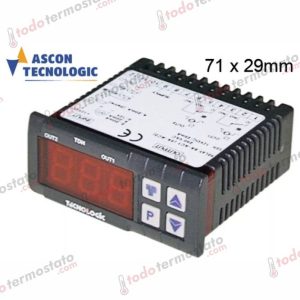 Termostatos para Frío Industrial y Comercial: Control Preciso de Refrigeración 1 Termostato marca TECNOLOGIC TLK38FERR