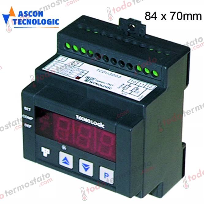 Termostato TECNOLOGIC TLY35HS Rango -50 a +150°C 1 Termostato marca TECNOLOGIC TLY35HS Rango de -50 a +150°C