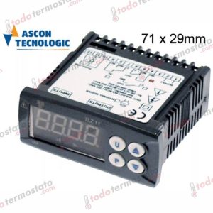 Termostatos para Frío Industrial y Comercial: Control Preciso de Refrigeración 1 Termostato marca TECNOLOGIC TLZ11FR21 Rango de -50 a +150°C