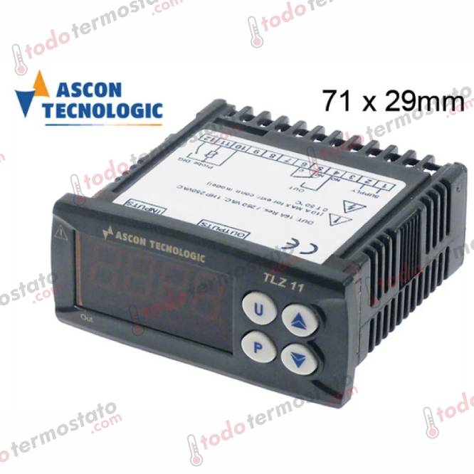 Termostato TECNOLOGIC TLZ11HSP Rango -100 a +500°C 1 Termostato marca TECNOLOGIC TLZ11HSP Rango de -100 a +500°C