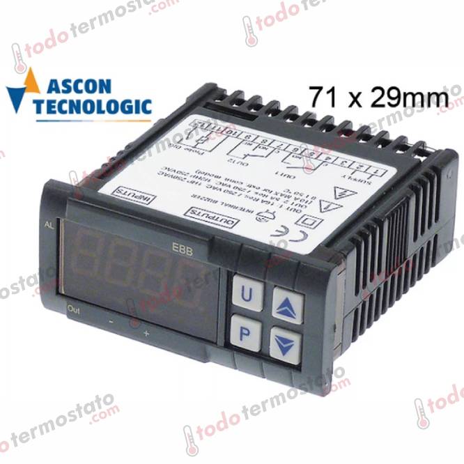 Termostato TECNOLOGIC TLZ12HRRB16S Rango -50 a +150°C 1 Termostato marca TECNOLOGIC TLZ12HRRB16S Rango de -50 a +150°C