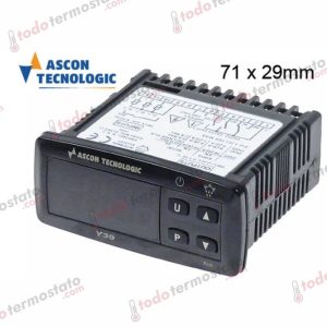 Termostatos para Frío Industrial y Comercial: Control Preciso de Refrigeración 19 Termostato marca TECNOLOGIC Y39HRRR Rango de -50 +150°C