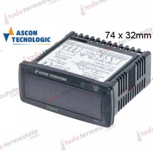 Termostato marca TECNOLOGIC Y39SHRRRBAE Rango de -99 a +150°C